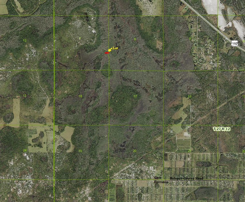 Florida Recreation Land Suburban Estates Holopaw 4x4 lot for sale