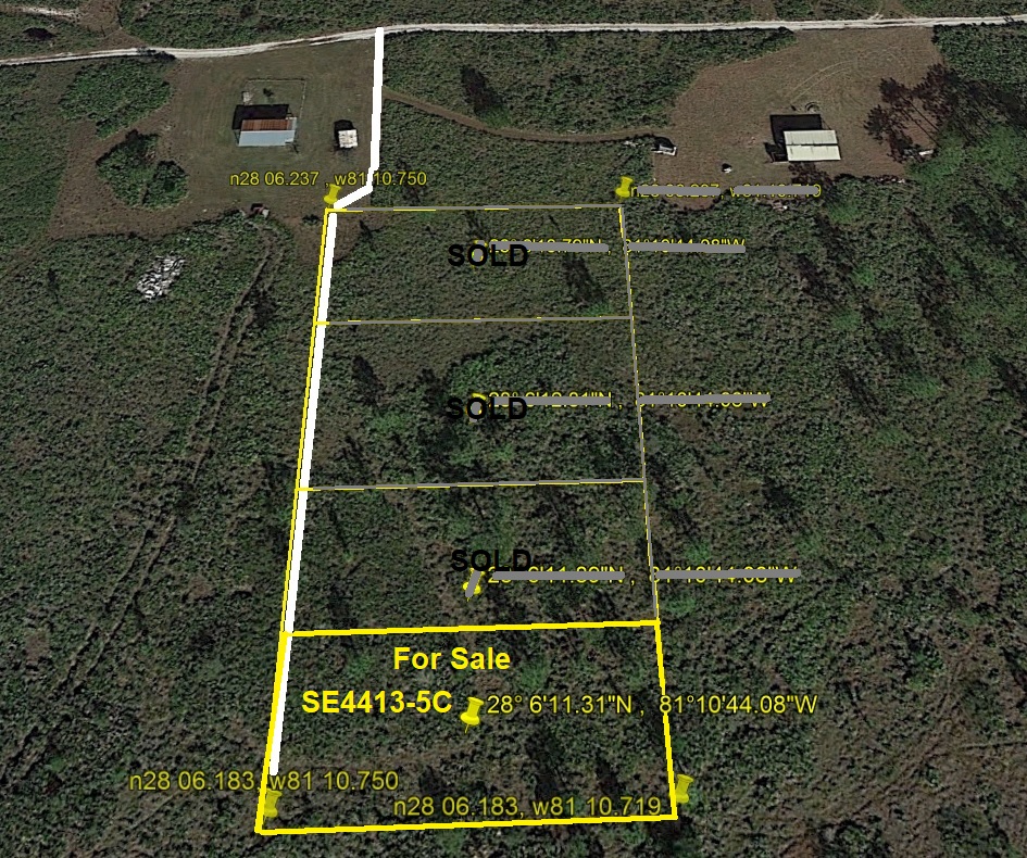 Suburban Estates Holopaw Florida Recreational Land For Sale ATV camp